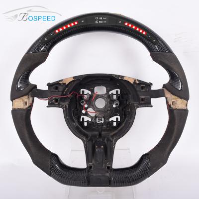 Chine Volant d'Alcantara de la fibre 997 de carbone de LED Porsche lisse 350mm de emballage à vendre