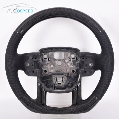 China De zwarte Zwarte van het Landrover steering wheel alcantara matte van de Koolstofvezel Te koop