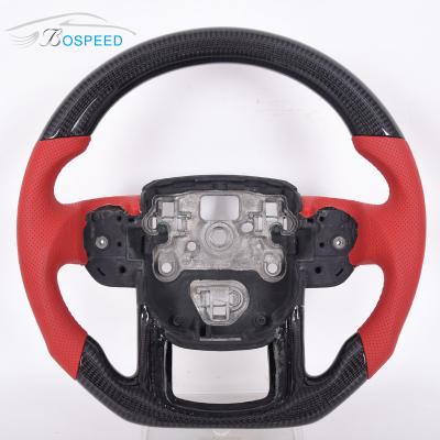 Chine ODM en cuir de Rover Steering Wheel Carbon Fiber 35cm de terre de point rouge à vendre