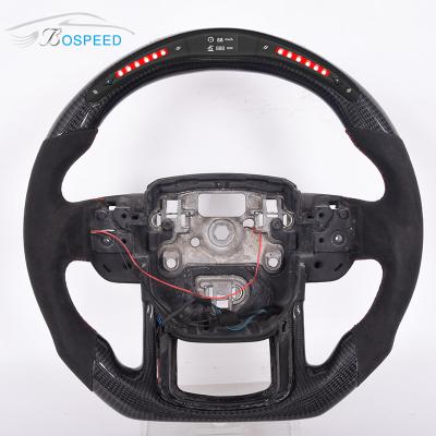 China 4KG leiden 0.35m van Matte Black Leather Classic Land Rover Steering Wheel Carbon Fiber Te koop