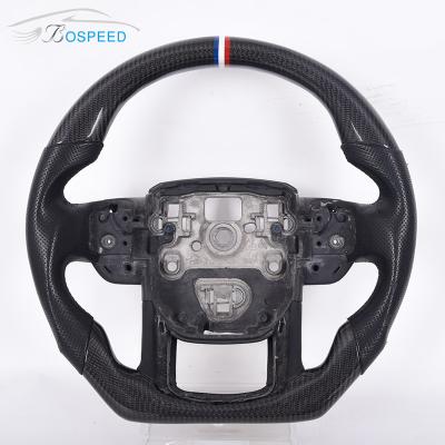 China Aanpassing van het Landrover steering wheel easy installation van het keperstof de Zwarte Leer Te koop