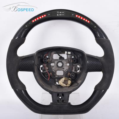 China Rotes schwarzes Leder LED-Soems Ford Raptor Carbon Steering Wheel zu verkaufen