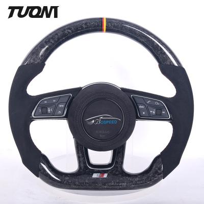 China Forged Carbon Fiber Steering Wheel Alcantara Audi RS3 RS4 RS5 RS6 S3 S4 S5 S6 S7 for sale