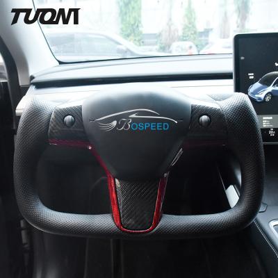 China Yoke Tesla Carbon Fiber Steering rueda el apretón ergonómico durable apto del 100% en venta