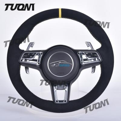 China Ergonomic Lightweight Porsche Carbon Fiber Steering Wheel Smooth Grip for Porsche Car Te koop