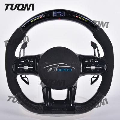 China Customizable Leather/Carbon Fiber Mercedes Benz Steering Wheel with Easy Controls Te koop