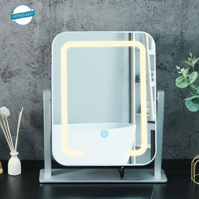 China USAMS Hot Selling Cosmetic Multifunctional Make Up Mirrors Makeup Cosmetic Mirror With LED Light for sale