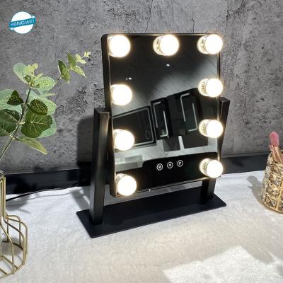 China American Style Bedroom Lit Standing LED Bulbs Makeup Vanity Hollywood Cosmetic Mirror for sale