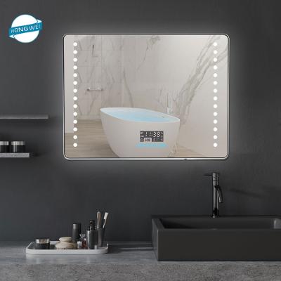 China Magnifying 26 x 18 Inch Vertical And Horizontal Dimmable 4000K Dimmable LED Anti Fog Bathroom Wall Mounted Makeup Mirror for sale