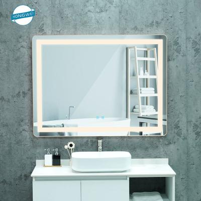 China Best Selling Smart Product Bath Hardware Bathroom Makeup Mirror Magnifying Touch Screen Lighting Led Mirror Bathroom for sale