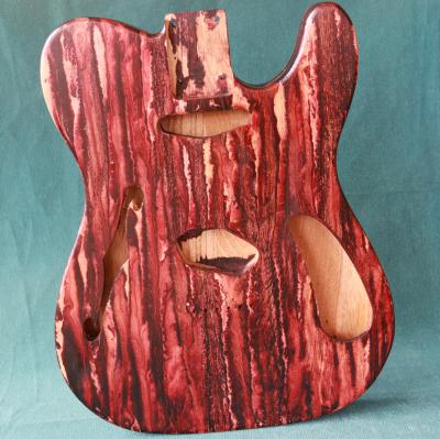 China Ash 69 Lean Electric Guitar Full Body Hollowbody Matchbook Cavity Paint Flow Single Body Guitar Full Body for sale