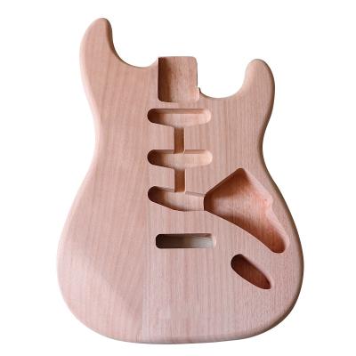 China Customed ST Body DIY Style Mahogany Body Guitar Unfinished ST Electric Guitar Kits for sale