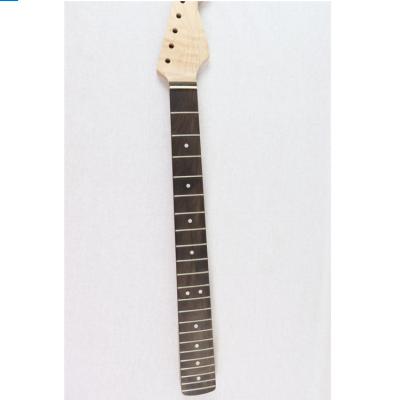 China Tiger Flame Maple Ebony Electric Guitar Neck Fretboard Electric Guitar 22 Fret Neck for sale