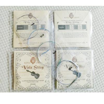 China 4/4 Violin Violin Strings Full Set Stainless Steel Magnesium Aluminum String for Violin String Violin Parts for sale