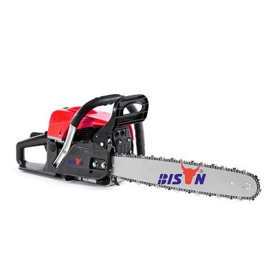 China 2-Stroke BISON High-quality Portable 45CC 1800W wood cutting petrol chain saw motosega a scoppio Chainsaw for sale