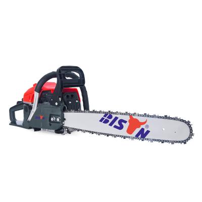 China 2-Stroke BISON China gasoline chain saw gas powered chain saw big gasoline wood cutter chain saw machine for sale