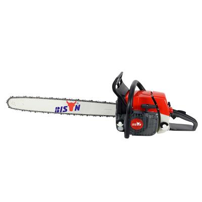 China 2-Stroke Bison 381 chain saw petrol 2stroke 72cc chainsaw 20'' 22'' 24'' guide bar chainsaw gasoline for sale for sale