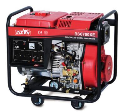 China Generator provide electric power BISON generator di corrente diesel open type silent  5kva 6kw 7kw diesel turbine generator diesel generator with remote start for sale