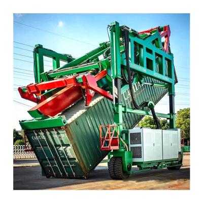 China 40 ton tilt container truck mobile unloading gantry crane gantry crane for sale