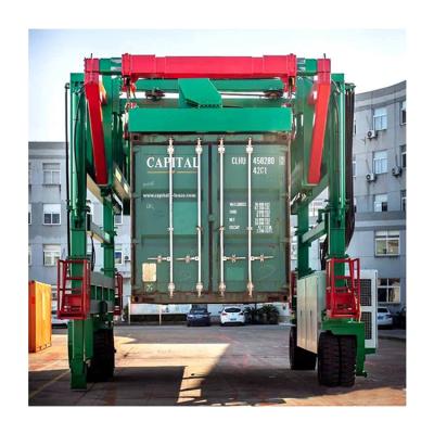 China Remote Gantry Crane Jerking Movable 40 Ton Offload Container Turnover Machine for sale