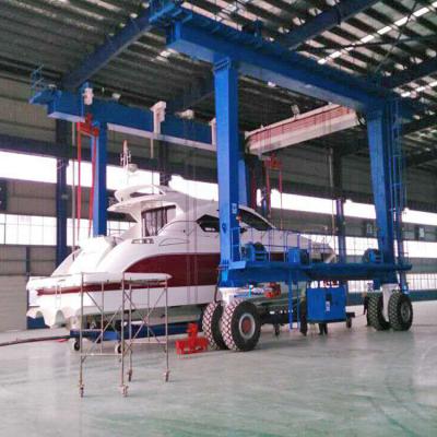 China Gantry Crane Professional Hydraulic Electric Type 200 Ton Boat Crane Yacht Gantry Crane for sale