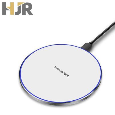 China 15w Fast Charging Qi 10W 15W Fast Charging Pad with USB Cable Led Portable Wireless Charger for sale