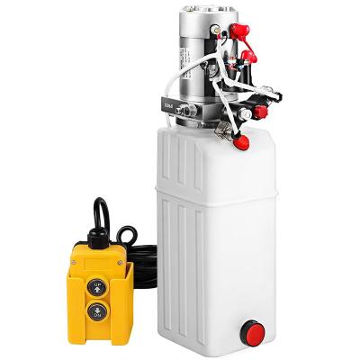 China High Quality Hot Selling Aluminum Alloy Steel /stainless /carbon DSIC Pressure Power Unit/Red Cooper For Lift 12V,Hydraulic Power Dump Trailer Single Acting Unit for sale