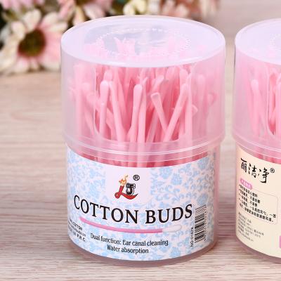 China 2 multi-functional high quality soft and gentle in 1 ear pick pick dual-use pierced cotton pad makeup remover cotton pad for sale