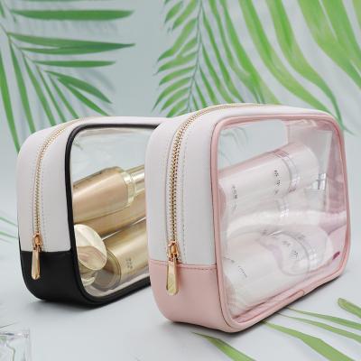 China Luxury Good Quality Luxury Clear Cosmetic Bag Travel Plastic Makeup Bags for sale