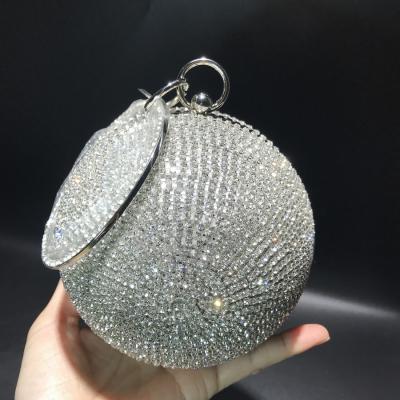 China 100% Eco-friendly Luxury Purses and Mini Handbag Round Ball Cute Design Glitter Purses for sale