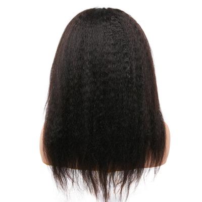 China Factory Hot Wholesale Handmade Weft Full Lace Curly Wig For Black Women Hair Afro Kinky Curly Wigs for sale