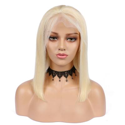 China Good Quality 613 Wigs Silky Straight/Bob Blonde 13X4 Bob Lace Front Wig /613 Blonde Transparent Wig for sale