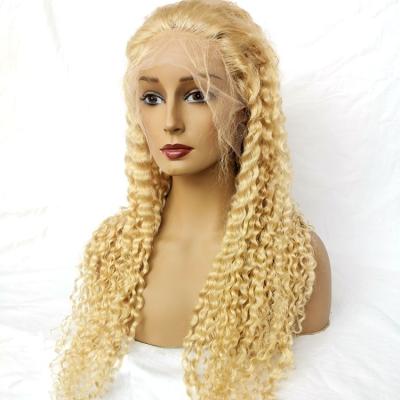 China Deep Water Wave Factory Wig. Curly headband. 613 13x6 Lace Front Wig Curly. water wave with wholesale price for sale