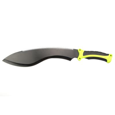 Cina Different Size Rubber Guard Grip Handle Fixed Blade Camping Hiking Hunting Knife with Sheath in vendita