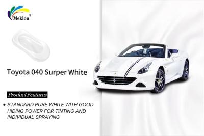 China Super White Refinish Car Paint Smooth Finish Practical For FAW Toyota 040 for sale