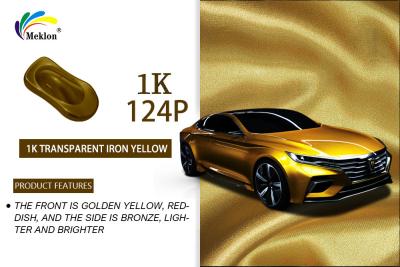 China Revestimiento automático 1K Hierro transparente Amarillo Acrílico Refinado Glitter Pintura de automóvil en venta