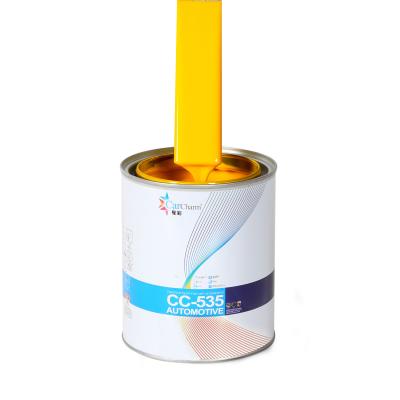 中国 IS09001 Automotive Base Coat Paint medium yellow Touch Up Rust Oleum Strong Adhesion 販売のため