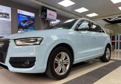 China Ready Mixed Car Paint For Audi LX5D Glacier Blue With Color Matching Coat for sale