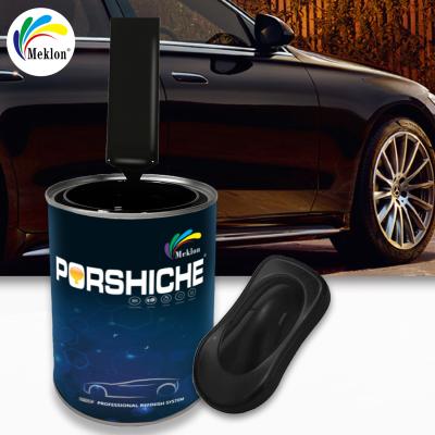 China 2K Automotive Acrylic Resin Black Paint 2K Top Color Paint Acrylic Coating Auto Refinish Paint for sale