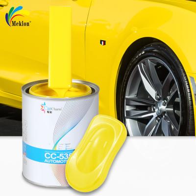 China Auto carrosserie auto verf Tinting Machine 1K Geel basecoat Parel kleuren Crystal Coating Automotive spray verf Te koop