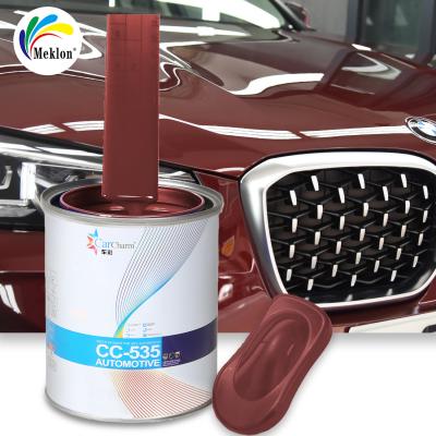 China Auto Body Autolak Mengsysteem 1K Cooper Basecoat Parelkleuren Kristalcoating Automotive Spuitverf Te koop