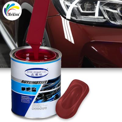 China Auto Body 1K Basecoat Red Colors Crystal Coating Automotive Spray Auto Base Car Paint Te koop