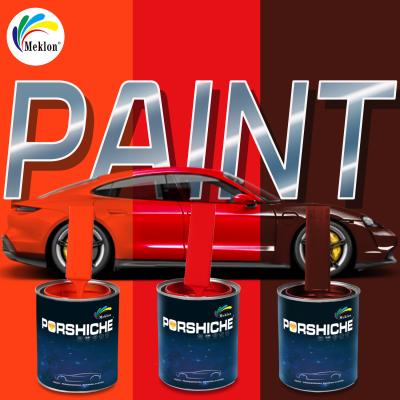 China Basecoat Efecto espejo de alto brillo Pintura de automóviles Pintura automotriz 1K Gran pintura roja de reparación de automóviles Pintura pura y de color completo Proveedor en venta