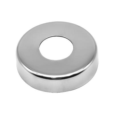 China Modern Stainless Steel Lid For Round Post Floor Flange Railing Fittings Tube Base Cover for sale