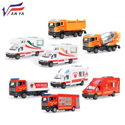 China New Hot Toy New Hot Friction Friction Friction Toy RV Fire Truck Engineering Vehicle Children Ambulance Toy Car Boy Playset Alloy Toy Car for sale