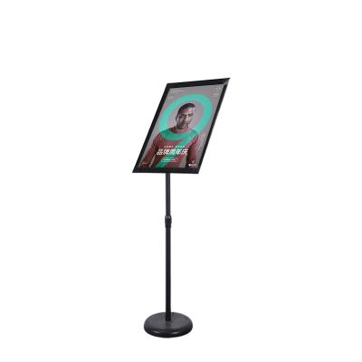 China Aluminum Alloy 360 Degree Rotation Stretching Led Sign Vertical Stable Base Adjustable Display Poster Stand for sale