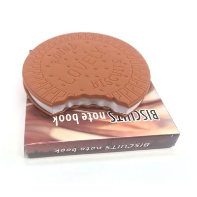 China Printed Cookie Shape Promotional Sticky Notes Customized Logo PVC Coating Promotional Gifts for sale