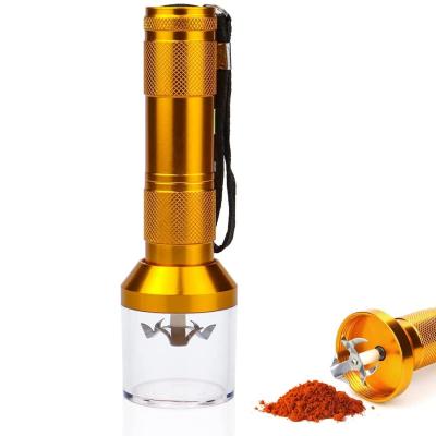 China Aluminum Alloy OEM Portable Electric Torch Cigarette Grinder Grinder for sale