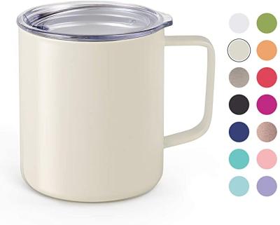 China 2021 Vacuum Sealed Stainless Steel Camp Mug Viable Double Wall Coffee Cup for sale