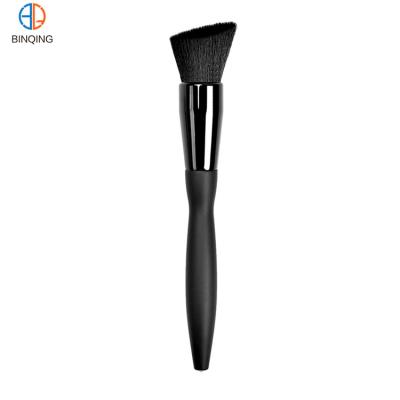 China Angular Blush High Recommend Free Sample Deluxe Synthetic Fiber Make Your Brand Basic Single Angled Brush for sale